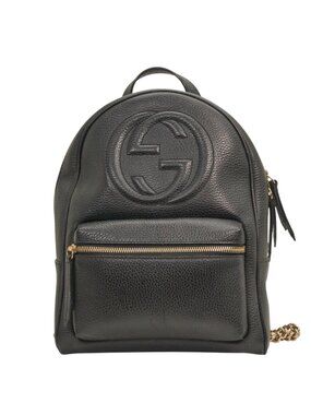 Gucci Black Soho Chain Backpack